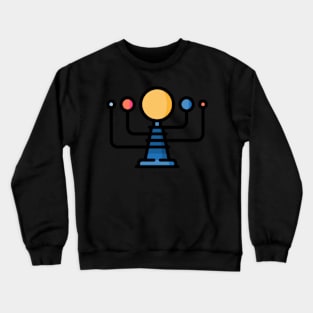 planet spinner icon sticker Crewneck Sweatshirt